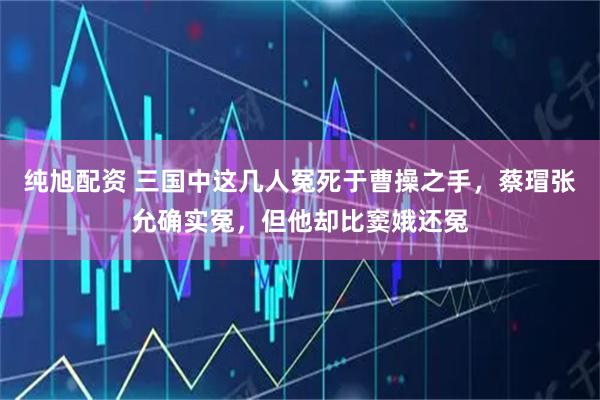 纯旭配资 三国中这几人冤死于曹操之手，蔡瑁张允确实冤，但他却比窦娥还冤