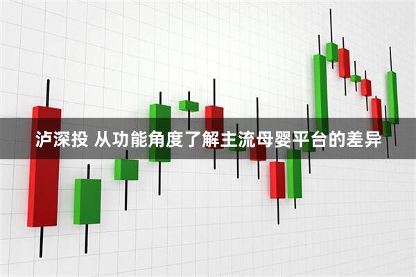 泸深投 从功能角度了解主流母婴平台的差异